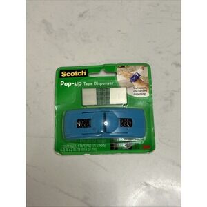 Scotch Pop-Up Tape Handband Dispenser With 75 Tape Strips Blue
